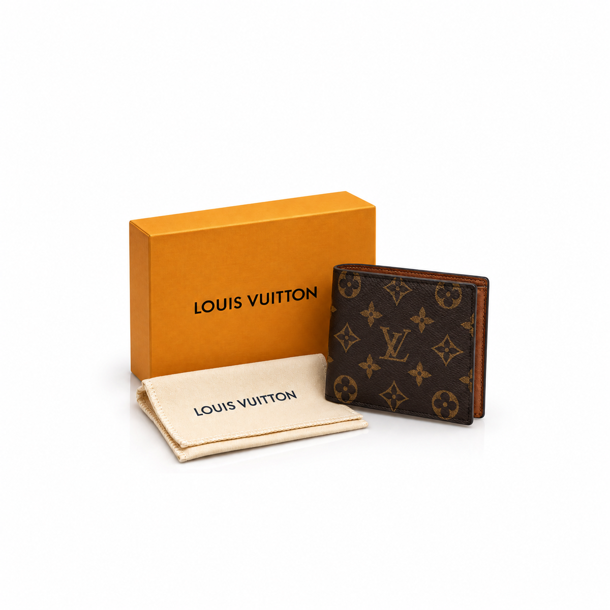 Luxury Monogram Bifold Wallet